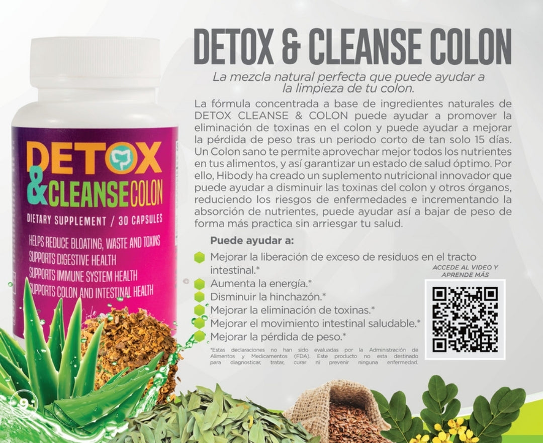 Detox & Cleanse Colon- Limpieza de Colon e Intestinos y Problemas de Estreñimiento